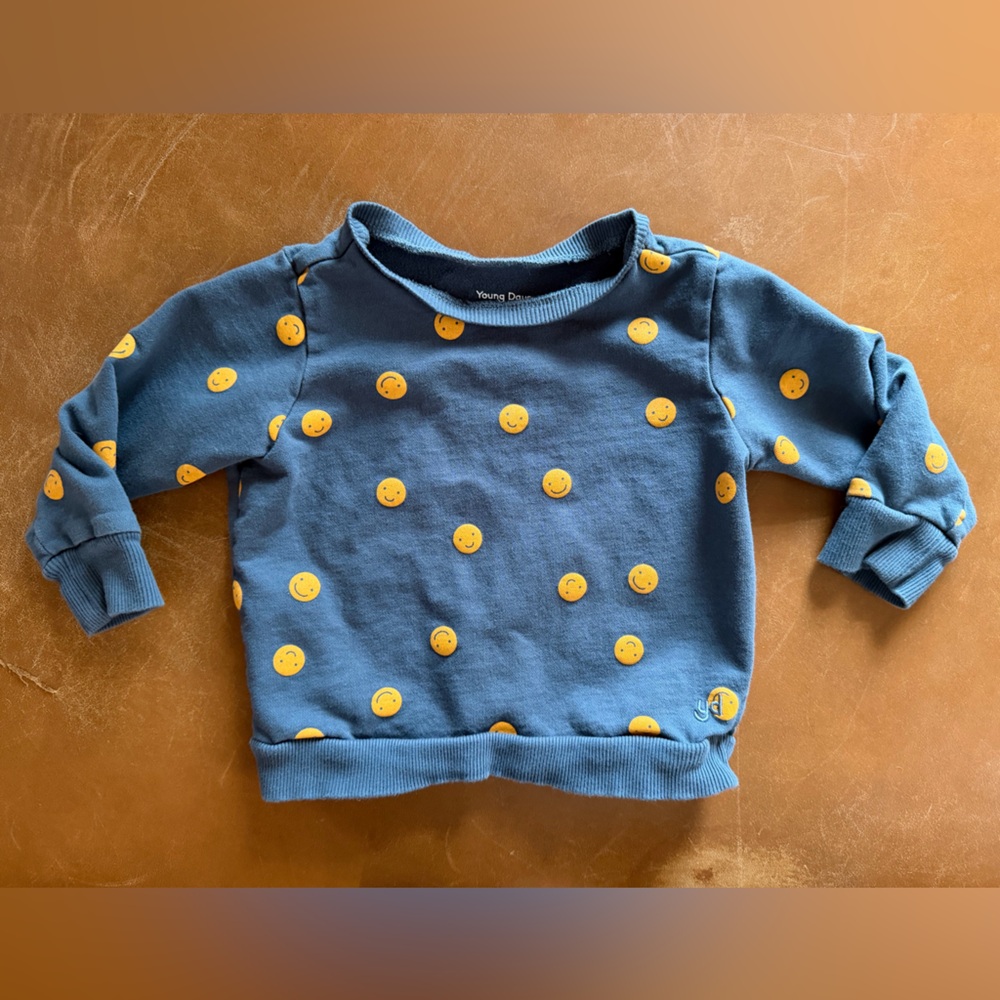 Young Days Organic Cotton Smiley Face Kids Sweater